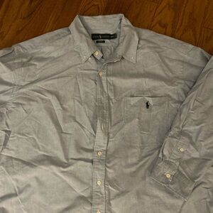 Ralph Lauren Men's Light Blue Button Down Shirt